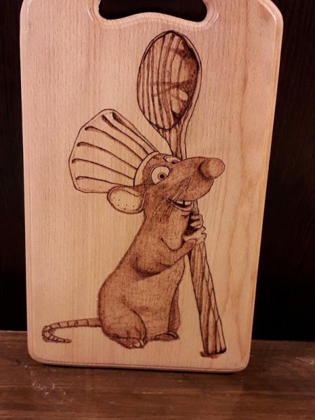 Доска разделочная с Выжиганием