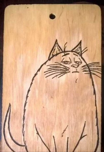 Рисунок для выжигания на разделочной доске