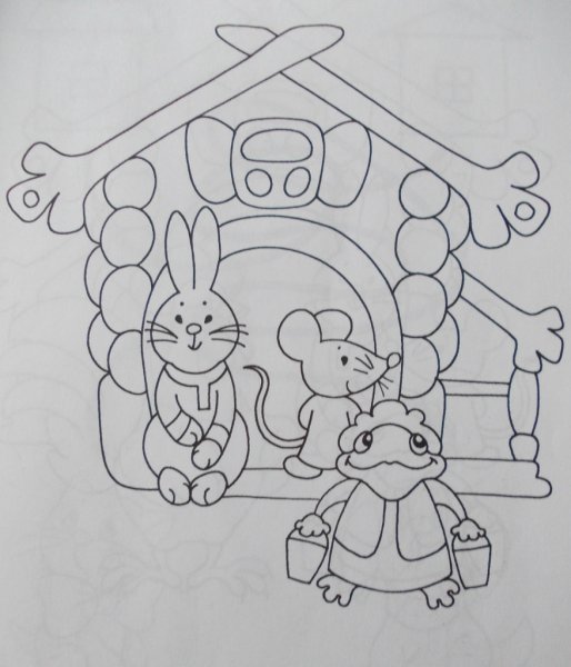 Рисунок Теремок для детей 3-4 лет