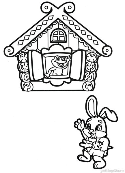 Теремок. Сказка-раскраска