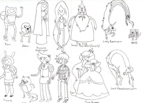 Простой эскиз персонаж