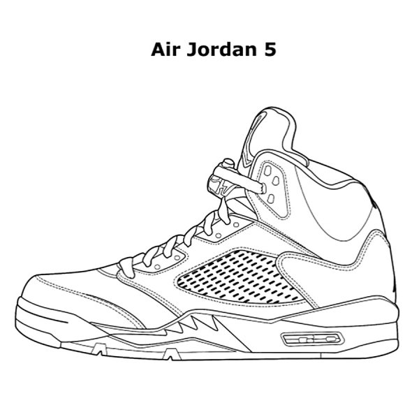 Nike Air Jordan 4 рисунок