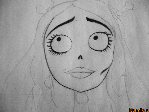 Труп невесты Эмили рисунок