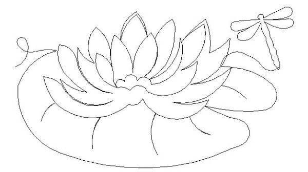 Кувшинка для вырезания