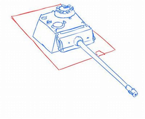 Нарисовать танк пантера