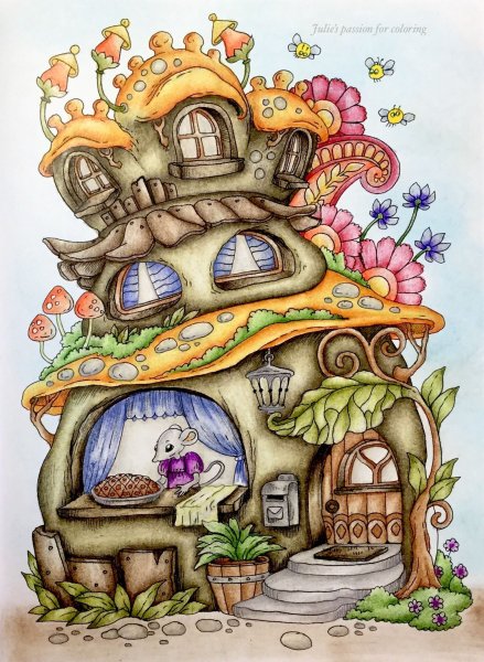 Сказочные домики рисование