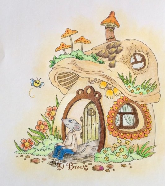 Сказочный домик в разрезе