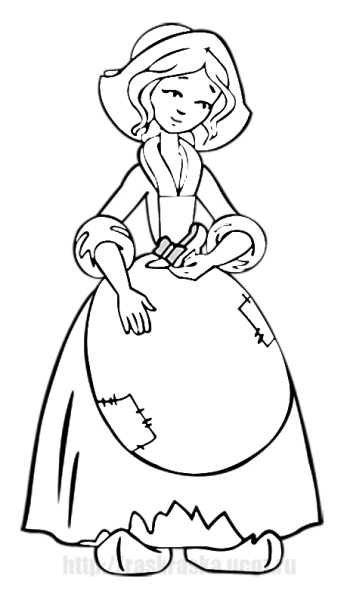 Раскраска мама