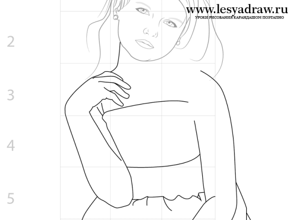 Раскраска Барби портрет