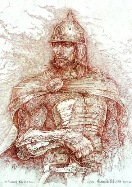 Кантата Александр Невский рисунок
