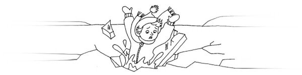 Раскраска осторожно тонкий лед для детей