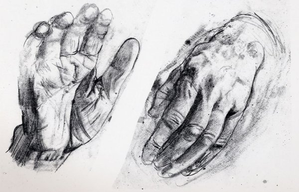 Наброски кистей рук