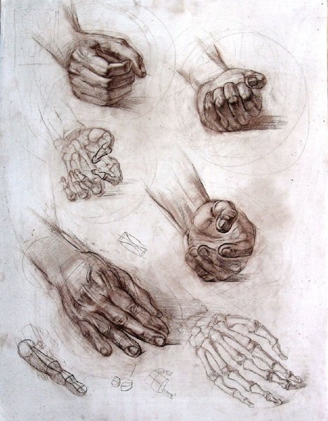 Академический рисунок руки