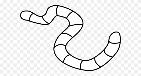 Дождевой червь рисунок для детей