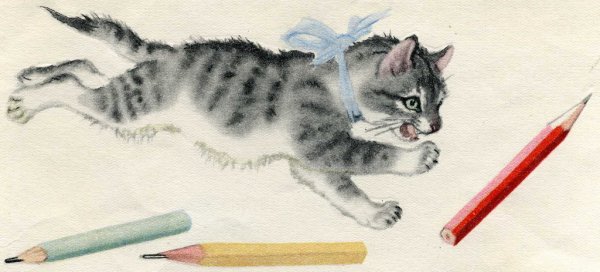 Усатый-полосатый Маршак иллюстрации