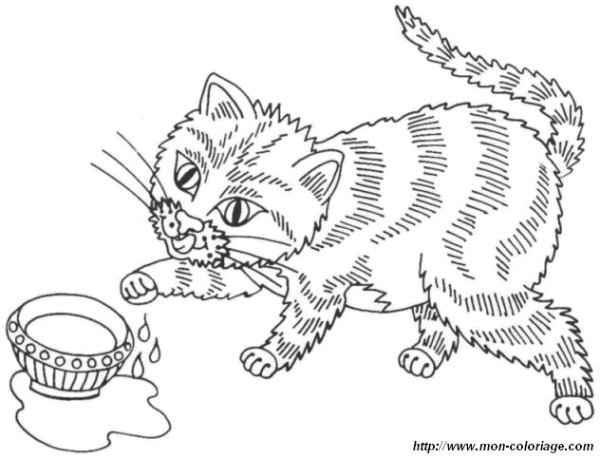 Кот ворюга раскраска для детей