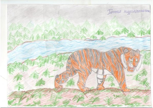 Мост через реку карандашом