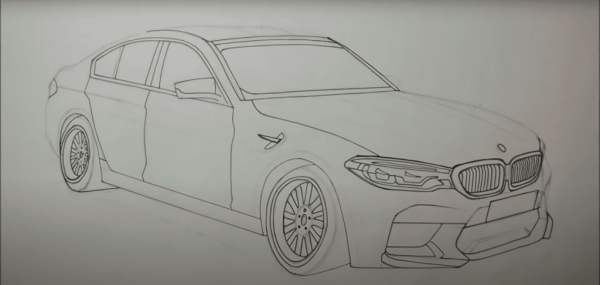 БМВ м5 ф90 для выжигания