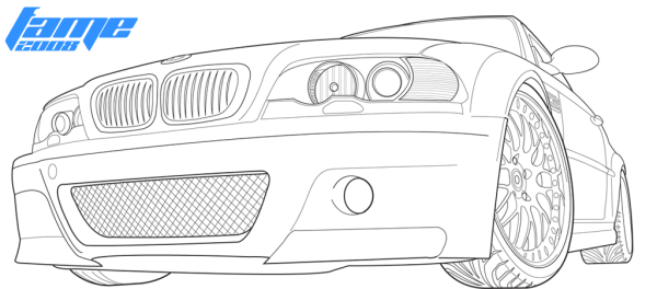 Раскраска БМВ м3 е46