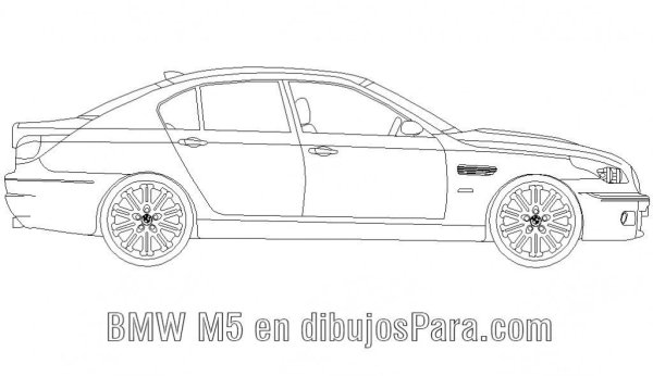 БМВ седан вид сбоку