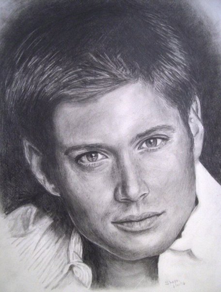 Дин Винчестер скетч арт