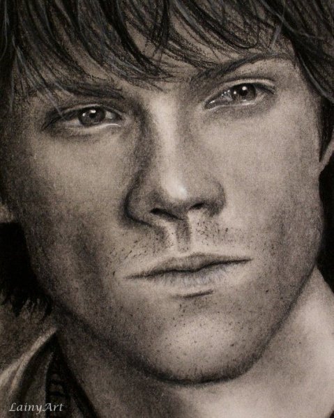 Сэм Винчестер сверхъестественное портрет