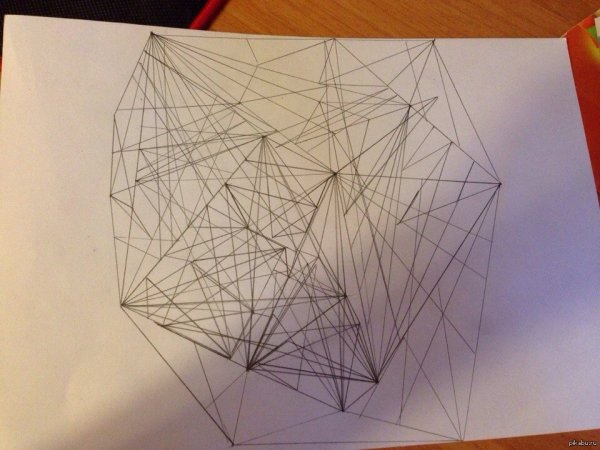 Рисунки с помощью линейки