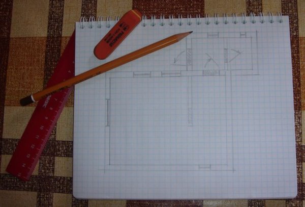 Чертежная бумага карандаш