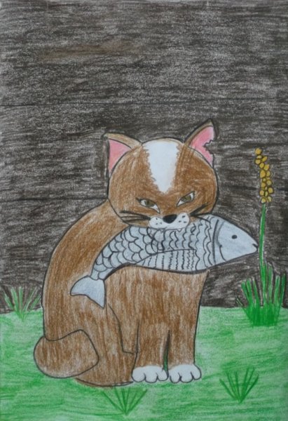 Кот-ворюга Паустовский раскраска