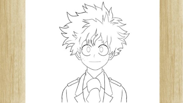 Мидория Изуку для срисовки