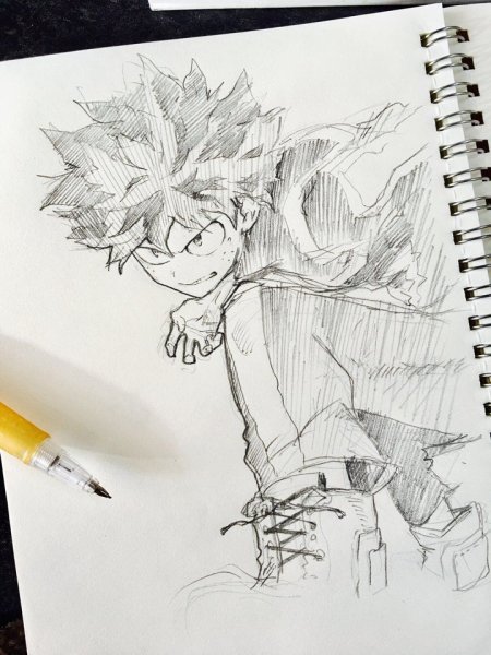 Изуку Мидория скетч
