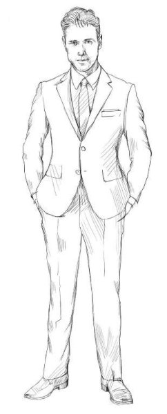 Костюм рисунок