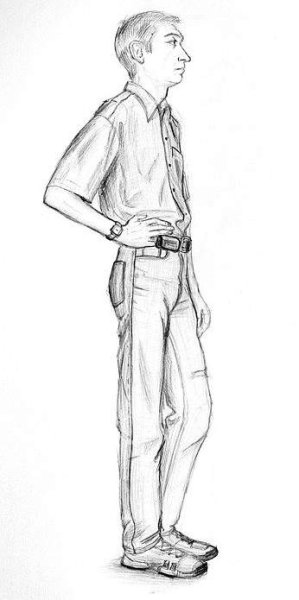 Рисунок человека в полный рост