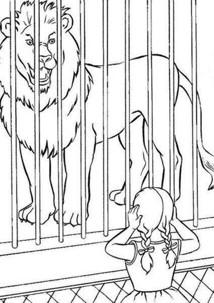 Животные зоопарка раскраска