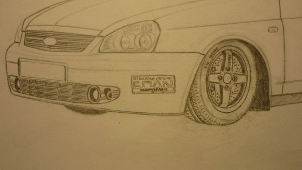 Приора БПАН карандашом