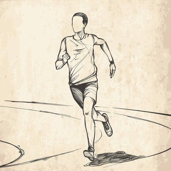 Набросок бегущего человека