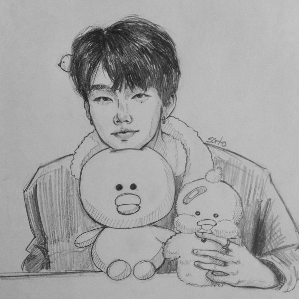 Феликс Stray Kids рисунок