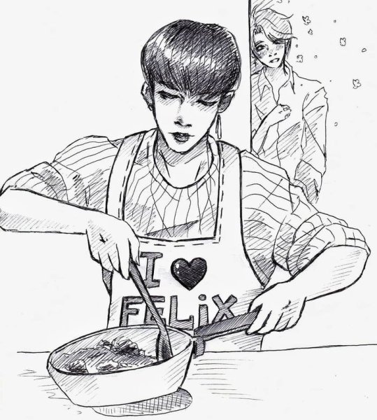 Феликс Stray Kids арт