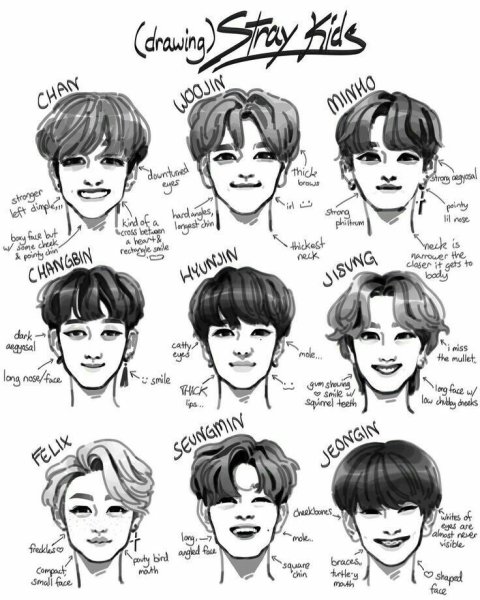 Ли мин Хо Stray Kids рисунки