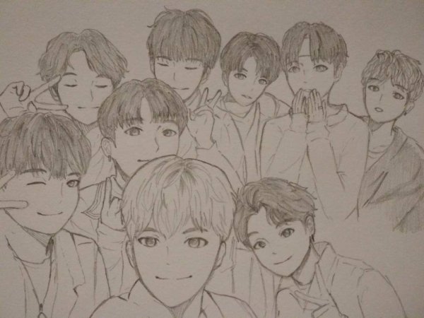 Stray Kids Art карандашом
