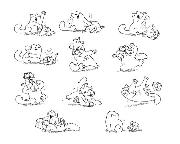 Кот Саймон печать