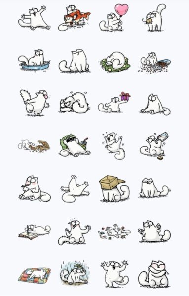 Маленькие рисуночки с котиками
