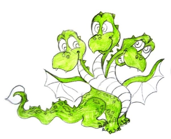 Пятиголовый змей Горыныч