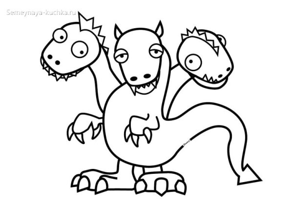 Горыныч раскраска