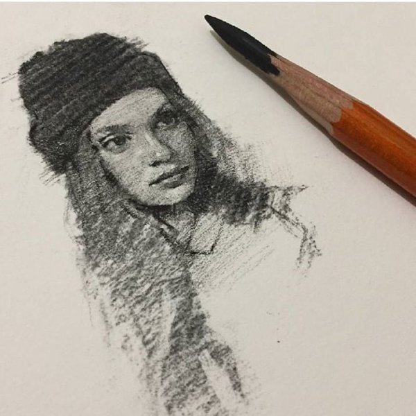 Портрет графитным карандашом