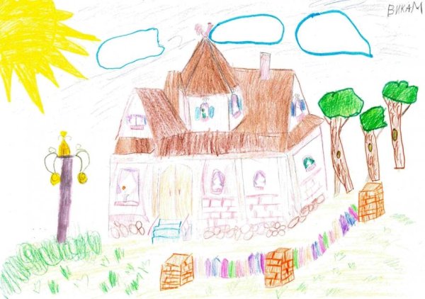 Рисунки детей дом моей мечты