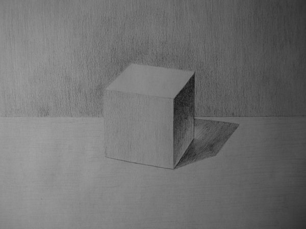 Куб карандашом