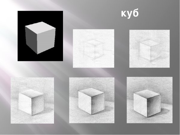 Куб с тенью