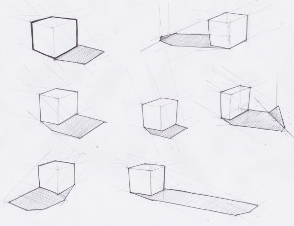 Геометрические фигуры для рисования с перспективой