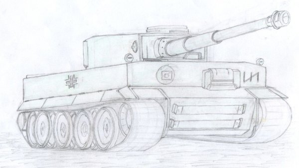 Рисунок на военную тему карандашом